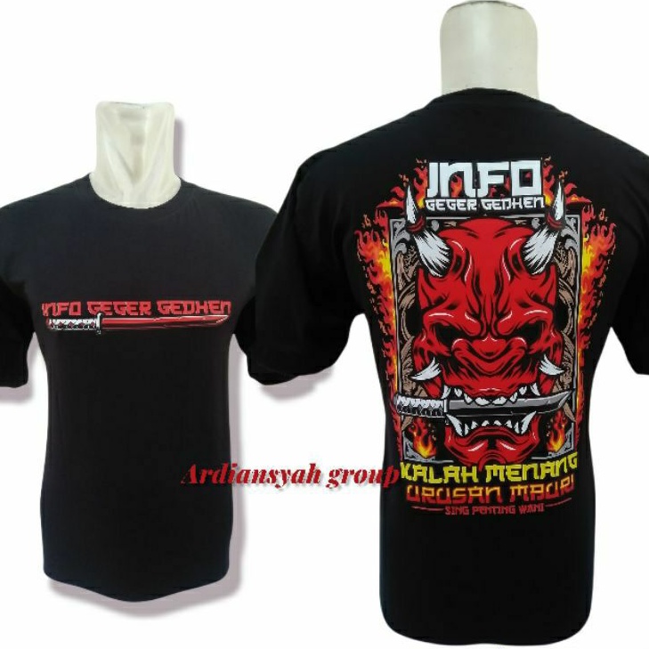 KAOS GEGER GEDHEN HITAM PALING KEREN