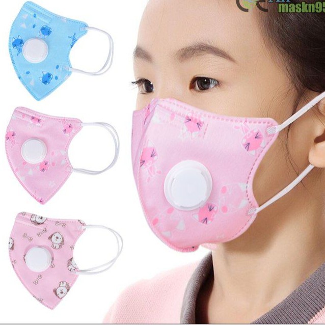 Masker anak KN95 Filter Respirator Motif Karakter Lucu