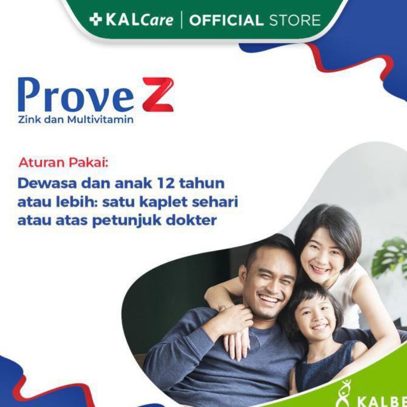 PROVE Z Multivitamin Plus Zinc Per Strip Isi 10 Kaplet