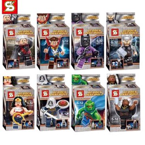 Brick Lego Action Figure DC Marvel Batman Thor Wonder Woman Doctor Strange Sheng Yuan SY266
