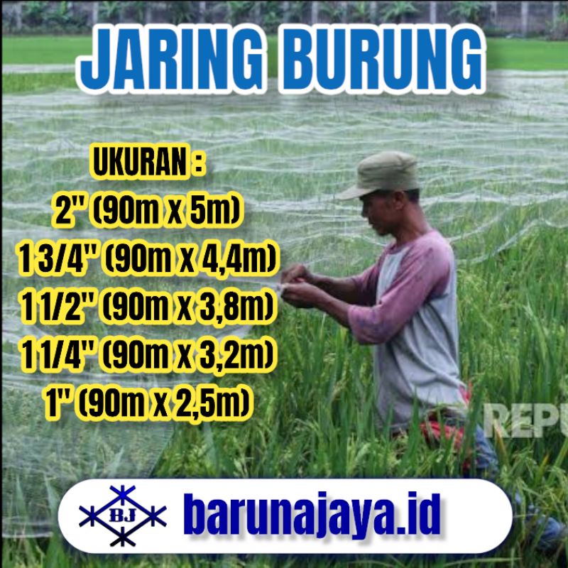 Jaring Burung - Jaring Sawah - Jaring Padi