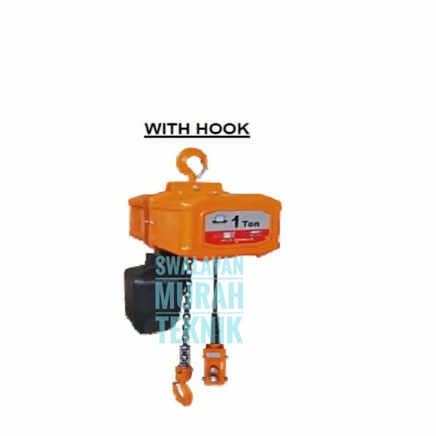Katrol Rantai Listrik SHUANG GE HHW-B10 1Ton 12M Elektrik Chain Hoist