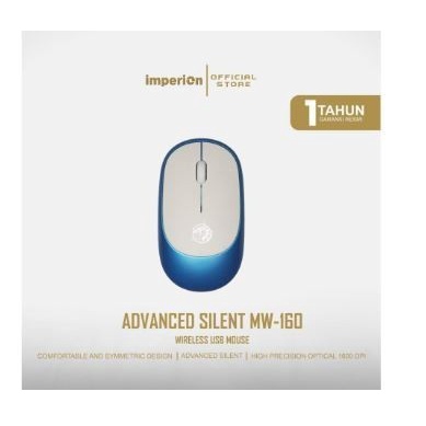 imperion mouse wireless usb optical 1600dpi silent on off mw-160 mw160