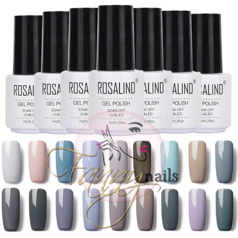 ROSALIND gray grey series rosalind kutek gel abu 7ml soak off gel polish rosalind