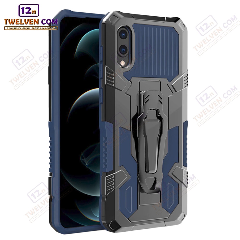 Case Shockproof Samsung A02 Armor Hardcase Stand Clip