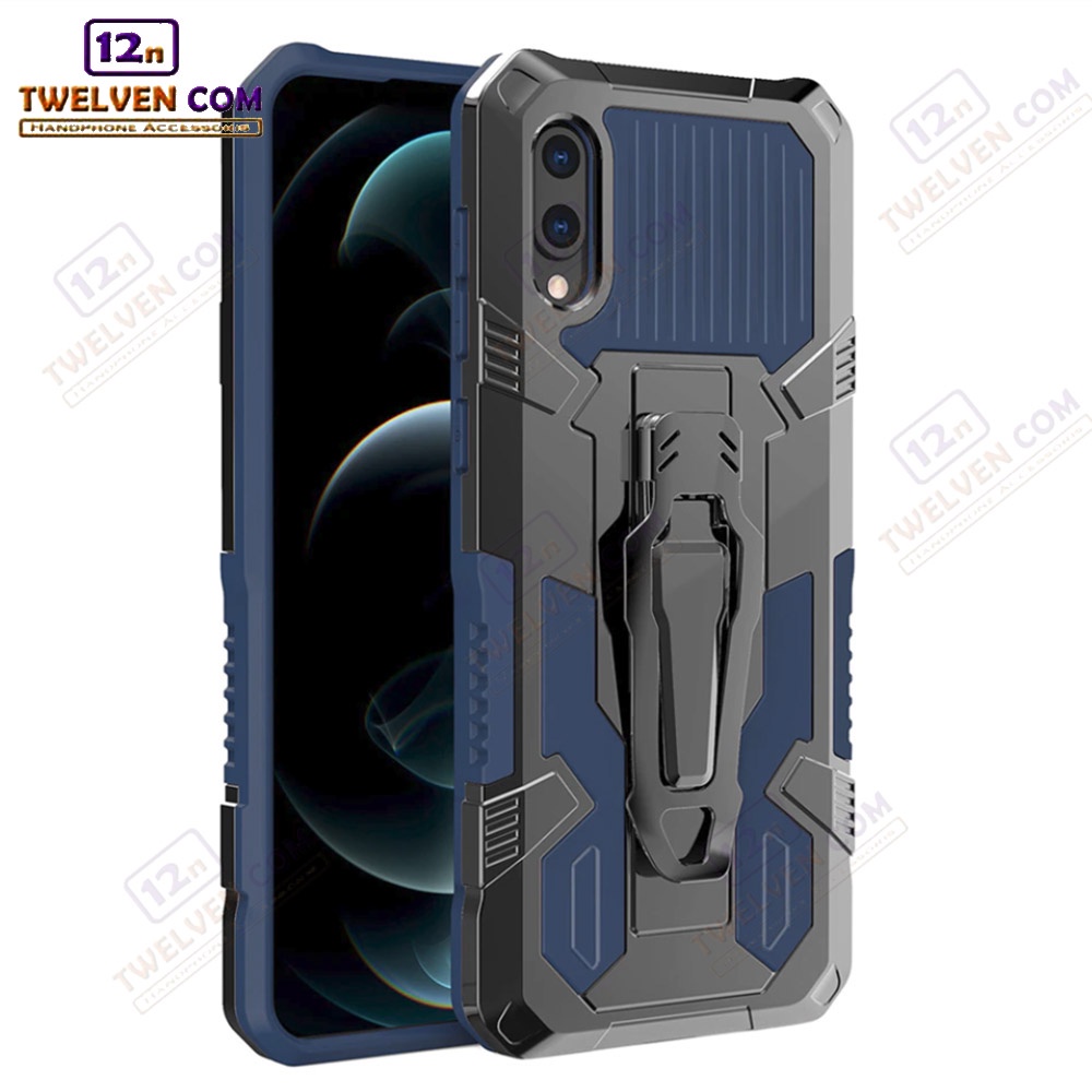 Case Shockproof Samsung M02 Armor Hardcase Stand Clip