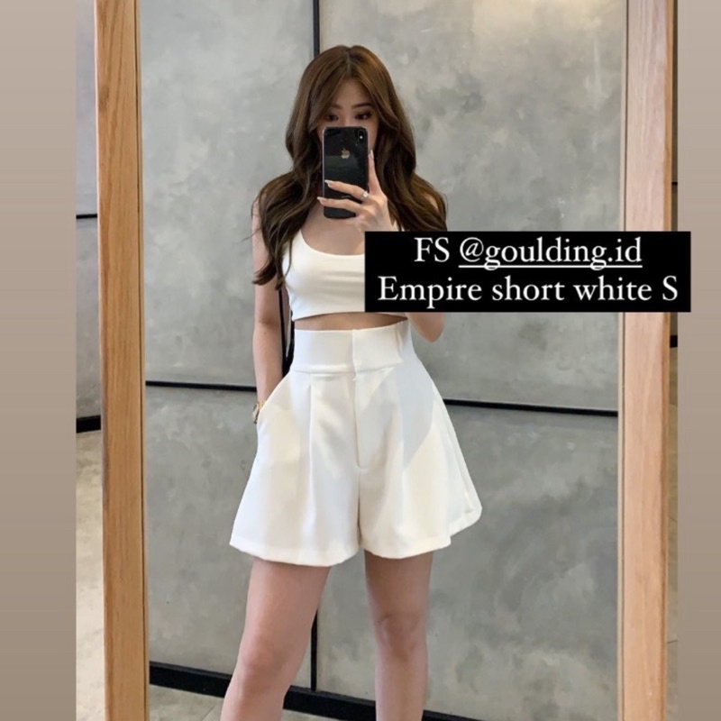 Goulding Empire HW Short Pants White size S