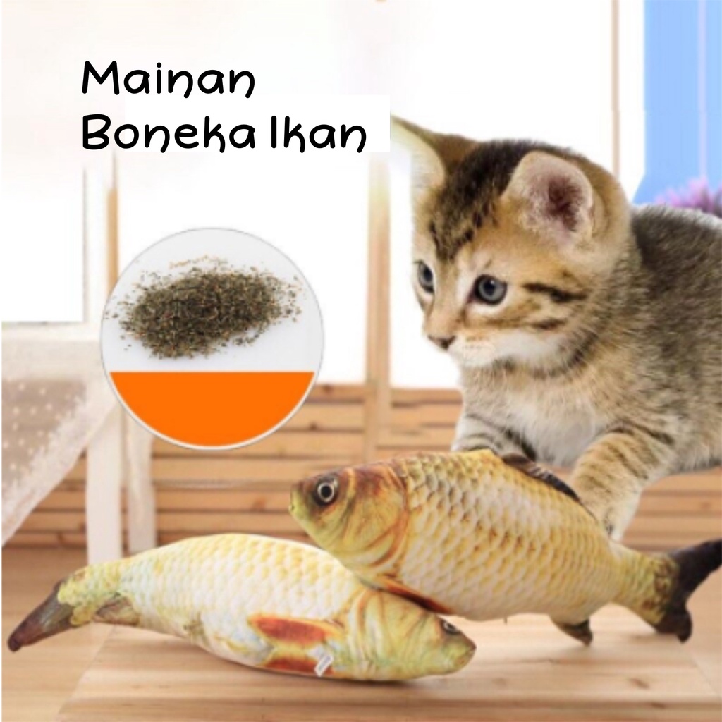 Catnip Boneka Ikan Mainan Kucing