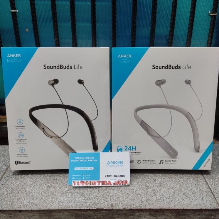 Anker soundbuds life headset bluetooth neckband ipx5 Resmi Anker A3270