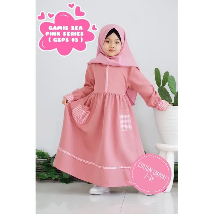 Gamis Anak Perempuan Baju Muslim Anak Perempuan Gamis Syari Anak Katun Size S Model 01 Shopee Indonesia