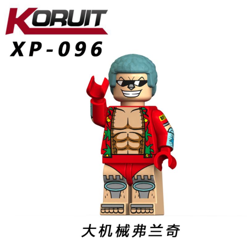 lego bootleg one piece xp096 franky bukan luffy zoro sanji usop anime manga bajak laut topi jerami