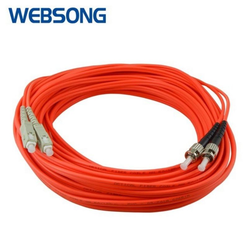 Kabel Fiber Optic Patch Cord SC to ST Multimode Duplex 15M WEBSONG