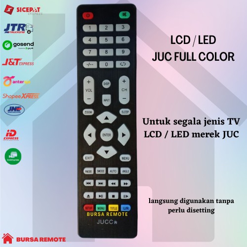 Remot Remote TV lcd led cina JUC / ikedo / aoyama FullColor ecer dan grosir