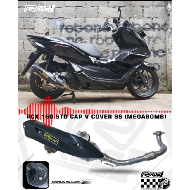 Knalpot ROB1 Racing PCX 160/Vario 160 SS Original