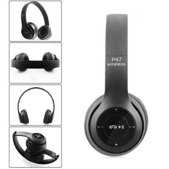 HEADSET HEADPHONE BANDO WIRELESS J77 / P47 BLUETOOTH EXTRA SUPER BASS DJ