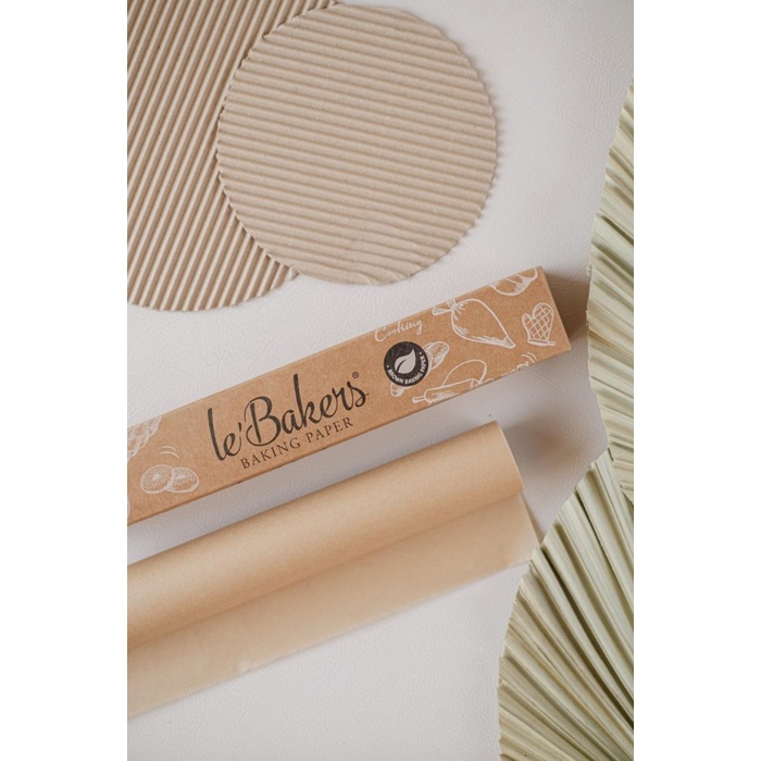 Le Bakers BROWN Baking Paper 30cm x 10m / Kertas alas panggang kue