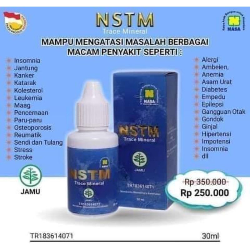 

NSTM NASA Obat tetes sejuta manfaat BPOM