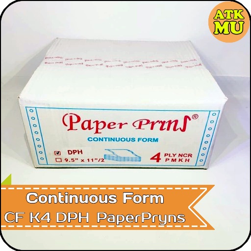 

Kertas Continuous Form 9,5"/2 x 11"/2 4 PLY NCR K4 DPH PaperPryns