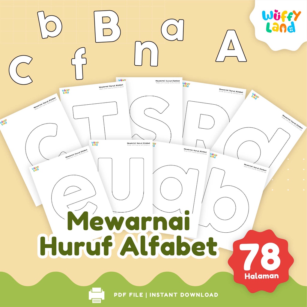 Jual WUFFYLAND [Digital File] Aneka Printable Aktfitas Belajar Anak ...