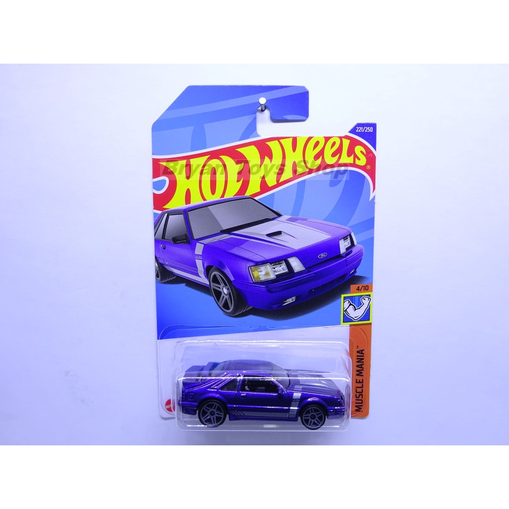 Hot Wheels 84 Mustang SVO Ungu Lis Putih