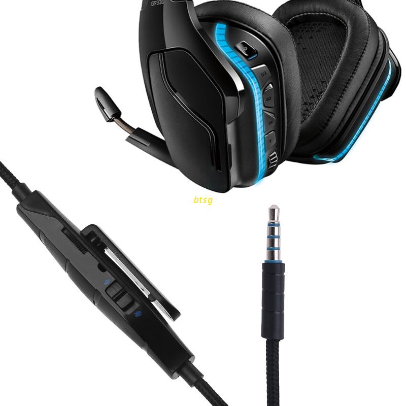 Btsg Kabel Audio 3.5mm Dengan Kontrol Inline Untuk Headset Gaming G633 G933