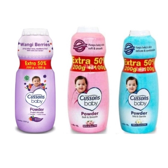 Cussons Baby Powder 200gr + 100gr - Bedak Bayi Cussons