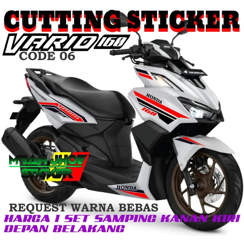cutting sticker vario 160,sticker variasi honda vario 160,sticker custom vario