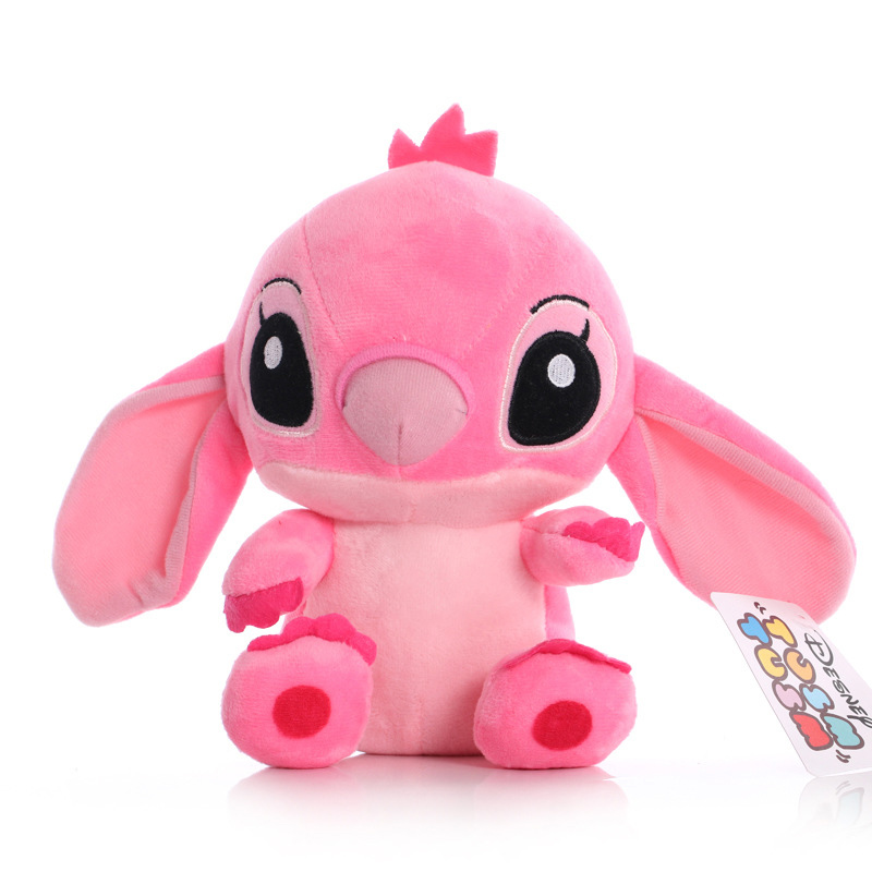 Mainan Boneka Stuffed Plush Kartun Anime Disney Lilo &amp; Stitch Untuk Anak Perempuan