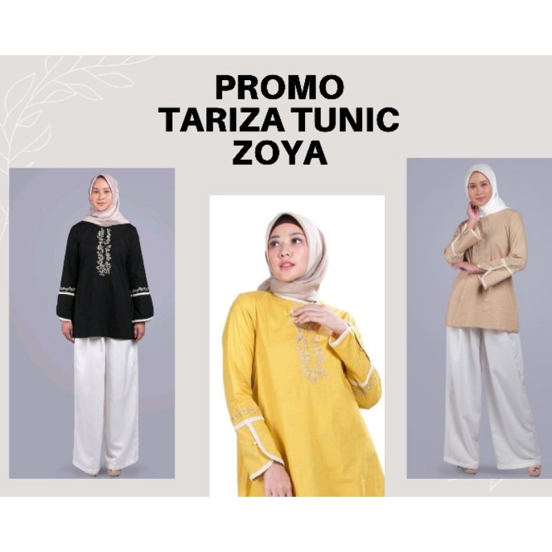 ZOYA ATASAN MUSLIM POLOS TARIZA TUNIK PROMO