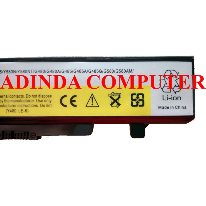 Baterai Lenovo G480 G400 Y480A Y480M Y580N Y580NT G480A
