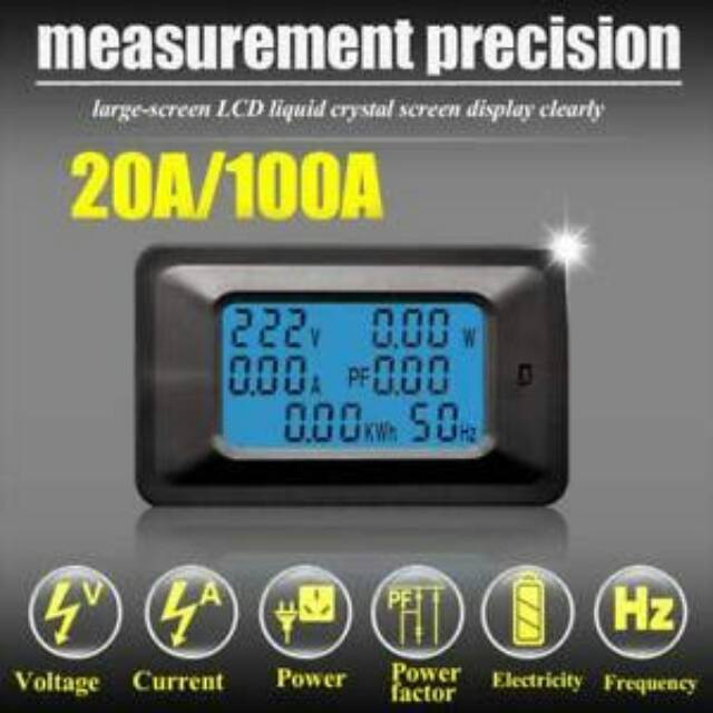 Wattmeter Ac 20A