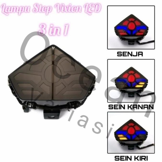 Stoplamp Lampu Stop Vixion New Plus Senja LED Model 3 in 1 oceansp90 Diminati Banget
