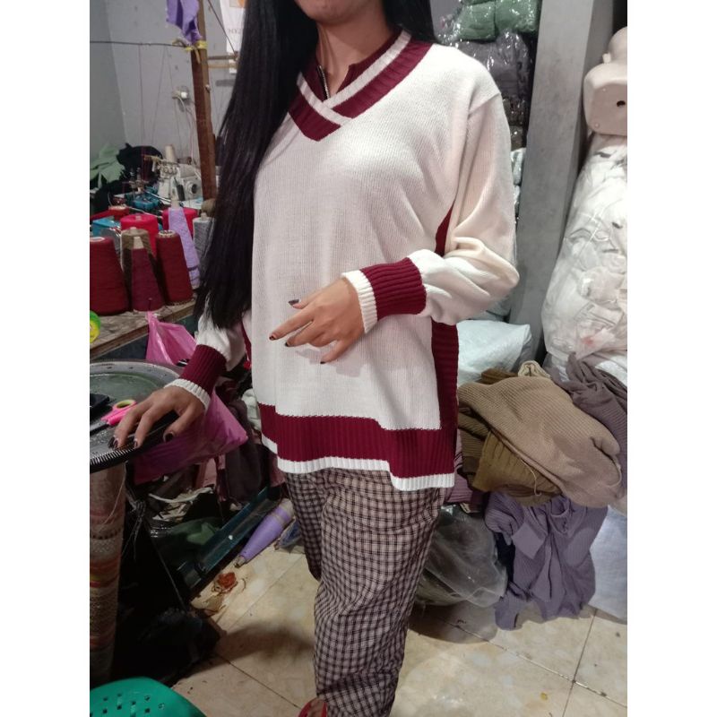 CARDIGAN/SWEATER JIN MAIN BOOTH L OVERSIZE