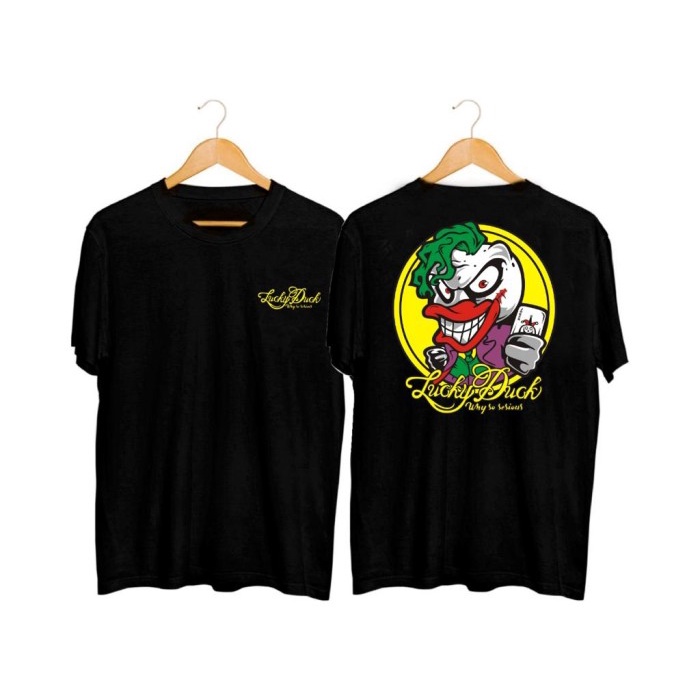 Kaos Distro Pria T-Shirt Pria Kaos Pria Joker Lucky Duck SuperStoreOnlineShop - BF217