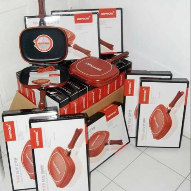 HAPPY CALL DOUBLE PAN 32cm KOREA ORIGINAL PANGGANGAN IKAN