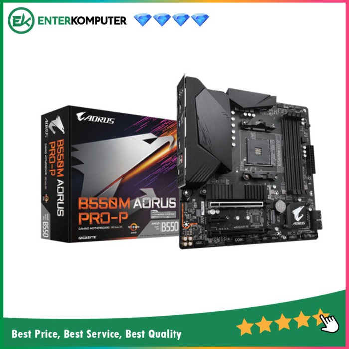 Gigabyte B550M Aorus PRO-P (AM4, AMD Promontory B550, DDR4, USB3.2, SATA3)