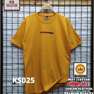 Baju Kaos Pria Distro Lengan Pendek Murah Terlaris T shirt Unisex Cowok Dan Cewek Bahan Cotton Ukuran M L XL Bisa Bayar Di Tempat COD Model Simple Terbaru Harga Promo DiTahun 2022 Screammouse