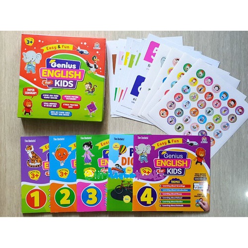 

genius english for kids / paket genkids / buku bahasa inggris anak. Ziyad