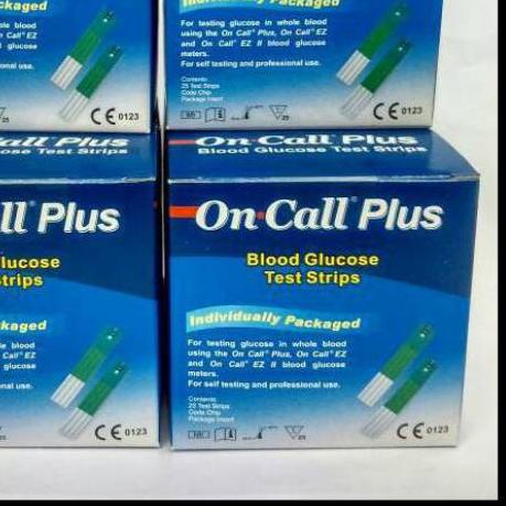 ☎ ONE CALL PLUS STRIP GULA DARAH / ON CALL PLUS STRIP GULA DARAH /STREP GULA DARAH ON CALL PLUS 25PC