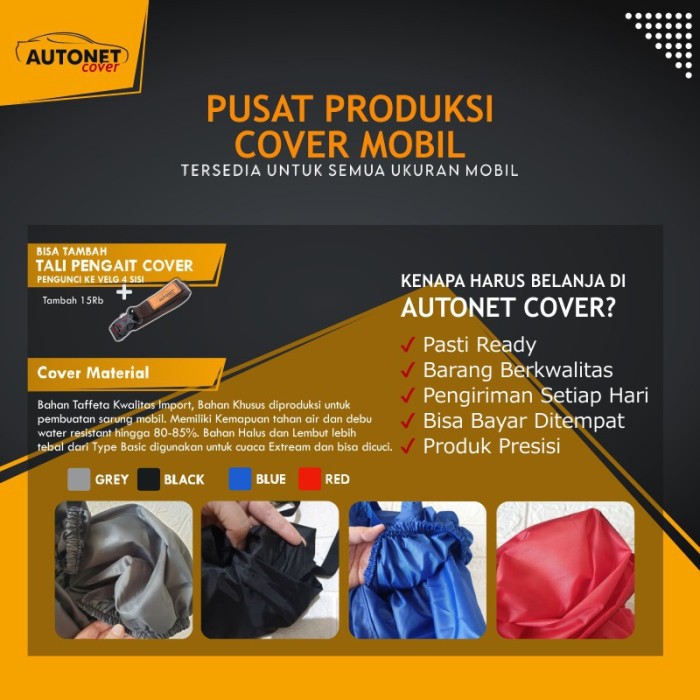 Body Cover Mobil Hoda Civic Autonet Cover Selimut Penutup Mobil Agya