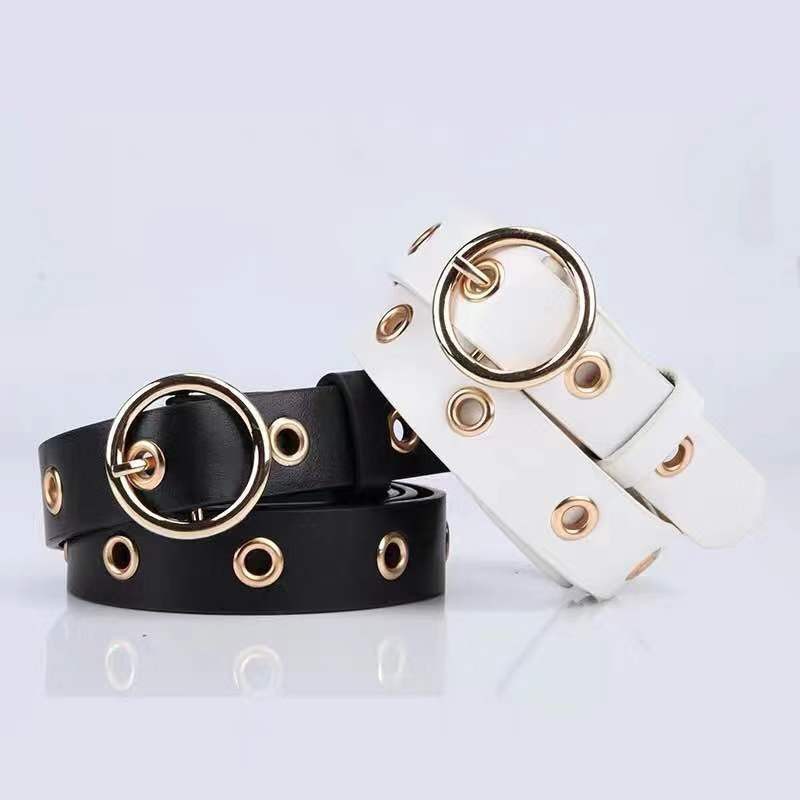 VANILLESHOP - Ikat Pinggang Wanita Ring Belt KOREA BELTIC EYELETS STRADY