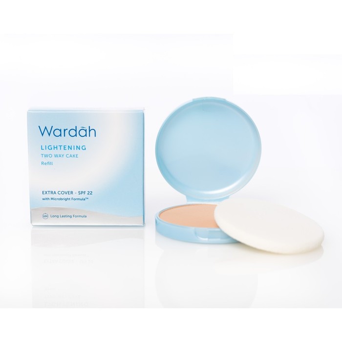 Refill Wardah Lightening Two Way Cake Extra Cover Bedak Twc Light Beige Shopee Indonesia