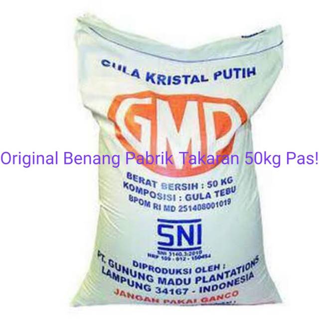 Gula Pasir GMP Bal Karung 50kg READY Murah