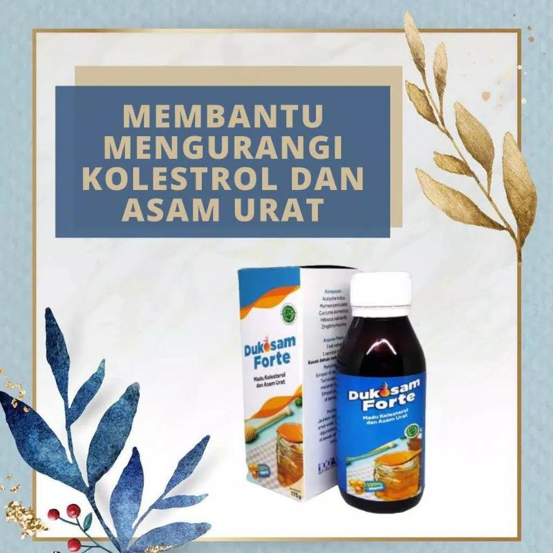 Dukosam Forte ASLI Madu Kolesterol Obat Kolesterol Asam Urat Herbal Obat Asam Urat