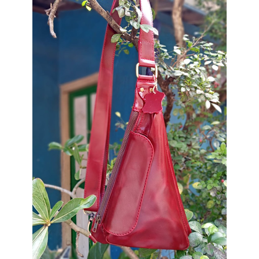 Waist Bag Pria Kulit Asli