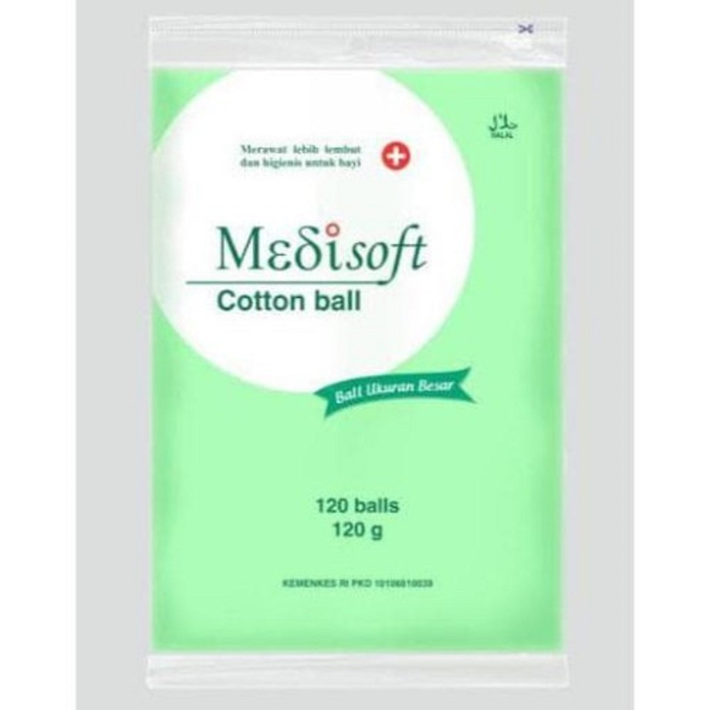 ★ BB ★ Medisoft Cotton Ball Besar 120s | Medisoft Kapas Bulat Bayi Cotton Ball 120gr  | Selection Pembersih Bayi Cotton Balls