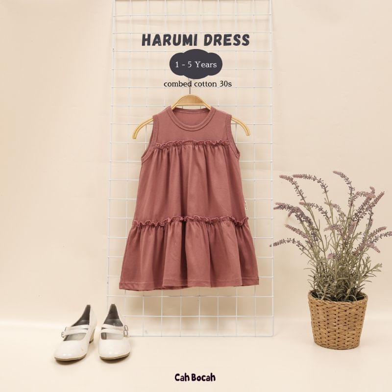 CAH BOCAH - HARUMI DRESS - DRESS ANAK - BAJU ANAK - DRESS BAYI