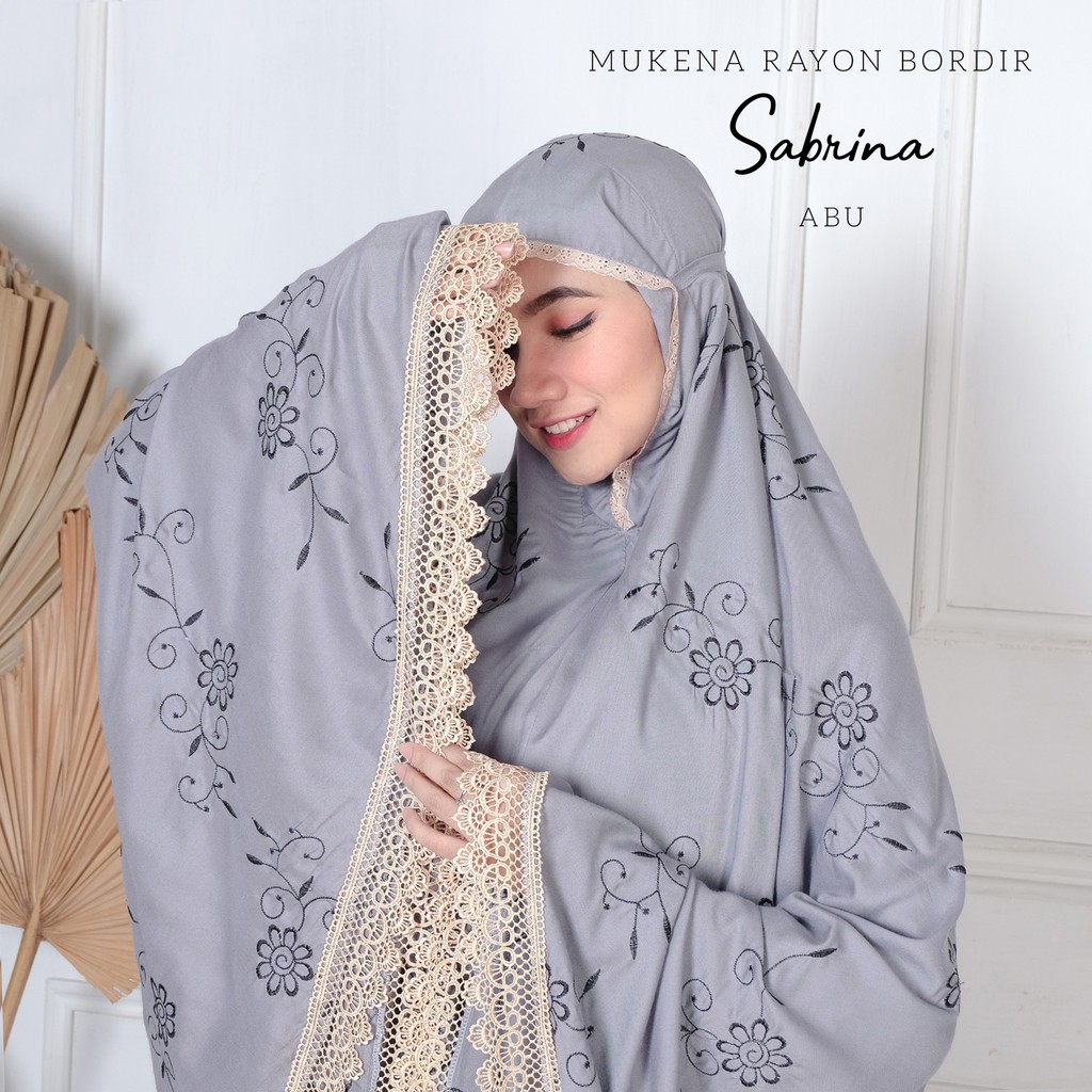 PUSAT MUKENA TASIK - MUKENA DEWASA RAYON BORDIR SABRINA