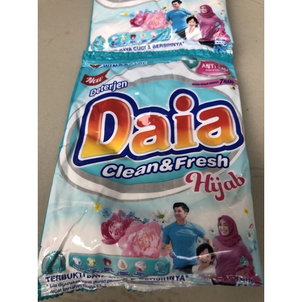 Daia Deterjen Bubuk Berbagai macam ukuran Renceng @53gr / 245gr
