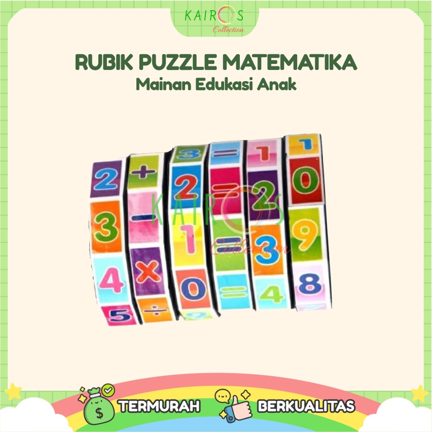 Puzzle Rubik Anak Belajar Berhitung Matematika